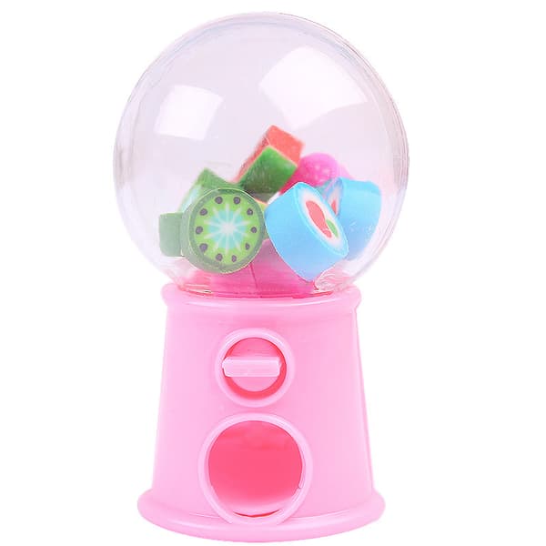 Mini Frukt Gashapon Suddmaskin Sudd Dispenser Barn Skolmaterial Barnpresent