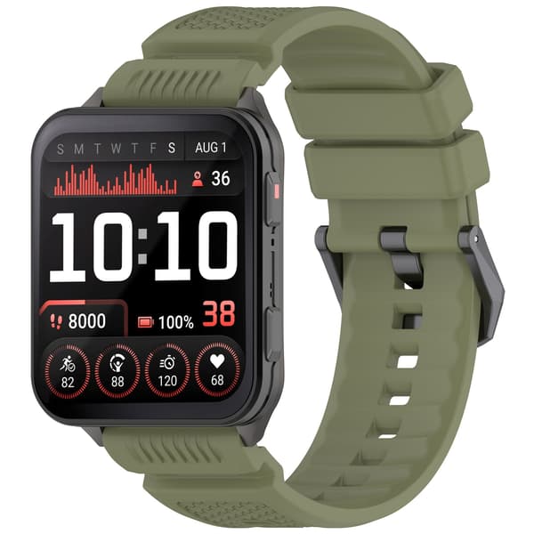 Silikonerem til Garmin Venu X1 - Sporty og behagelig rem til dit smartwatch Grøn Green