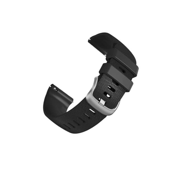 22 mm urrem - Kompatibel med Garmin, Samsung, Huawei og mere Sort