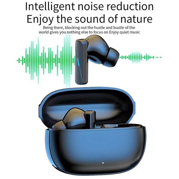 Trådløse in-ear hovedtelefoner TWS BT 5.3 Dual ENC Sort