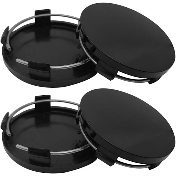 4 Stycken Navkapslar för Bilhjul, ABS Bilhjul Centrumfälgar Navkapslar, Biltillbehör 68mm (Elektropläterad Färg)