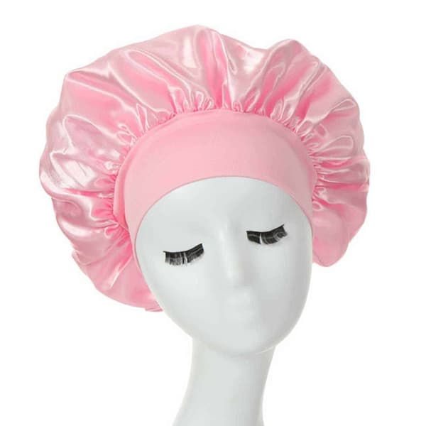 Sovehætte - Satin Bonnet - Sovehætte Pink One Size pink pink