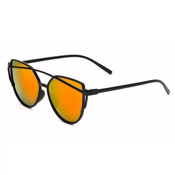 Retro solbriller Svart Oransje Glass svart black
