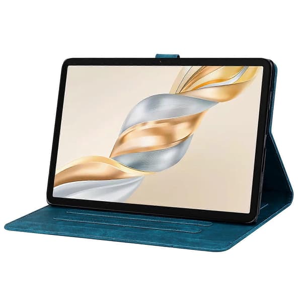 For Honor Pad X9a/Pad X9 Pro Etui Kortpladser Læder Tablet Stand Folio Cover Blomst Kat