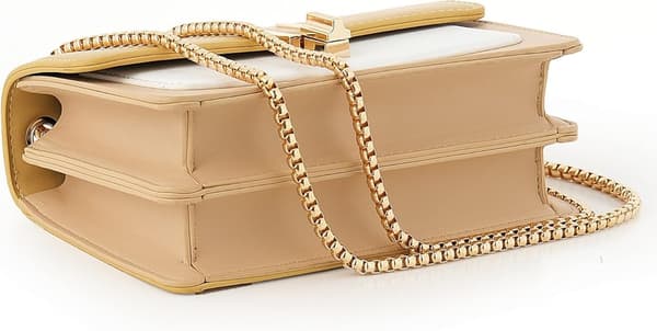 Färgblocks Crossbody-väskor för Kvinnor Läder Cross Body Plånböcker Söta Designer Handväskor Axelväska Medium Storlek