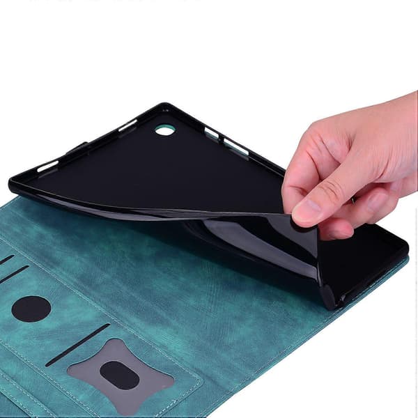 For Honor Pad X9a/Pad X9 Pro Etui Kortpladser Læder Tablet Stand Folio Cover Blomst Kat