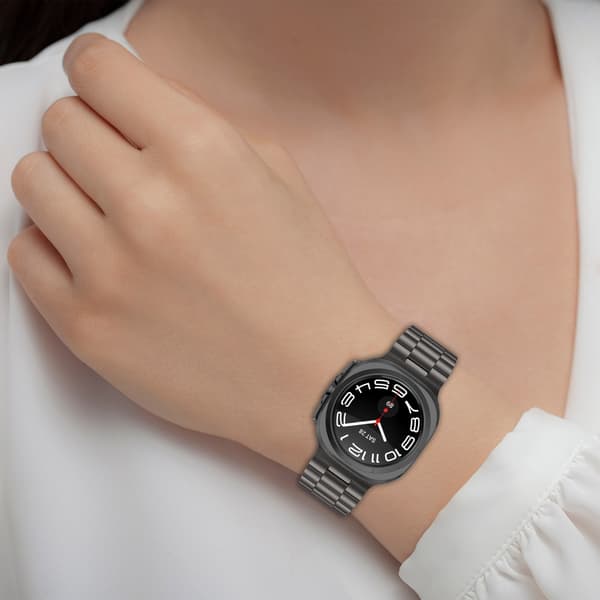 Klokkerem i stål til Samsung Watch Ultra 47 mm Svart