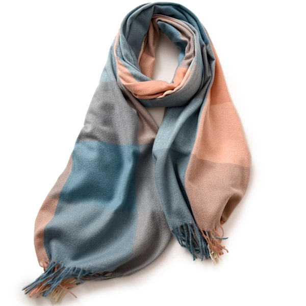 Dam Plaid Rutiga Filt-Sjal Chunky Stor Överdimensionerad Vinter Höst Varma Sjal Stor Tartan Sjal Wrap Shawl Damernas Presenter