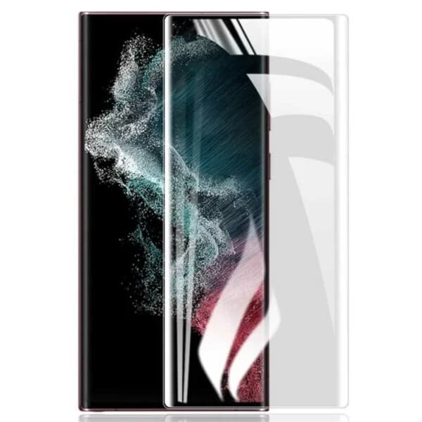 Galaxy S23 Ultra -näytönsuoja, koko näytön peittävä kalvo transparent