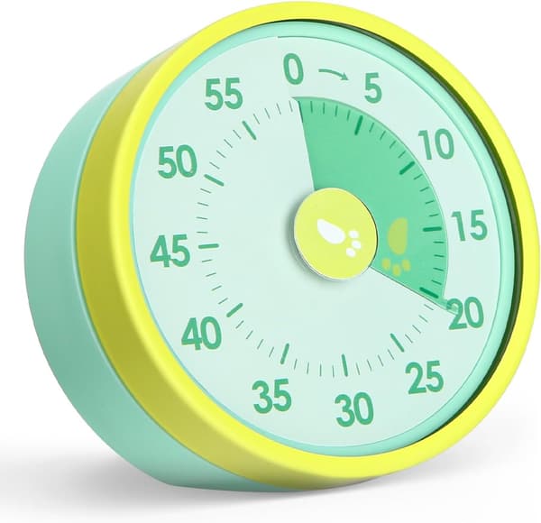 Visuel Timer Børnetimer, 60 Minutters Visuel Timer, Bordtimer til Børn, Visuel Timer, Klasserumstimer