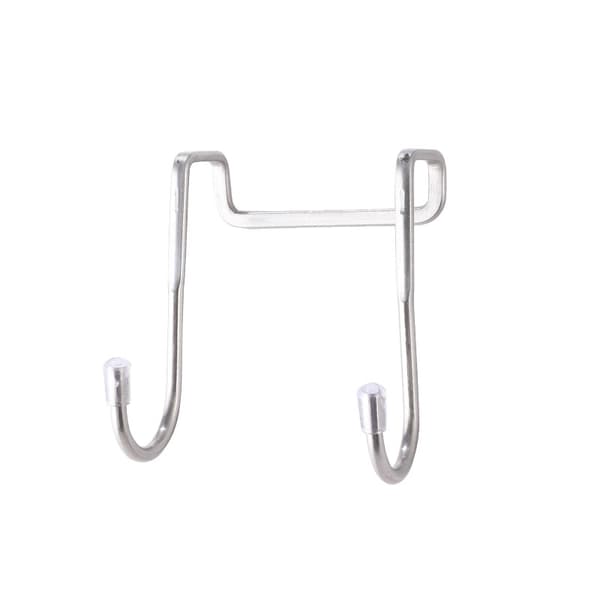 Dubbelkrok S-formad Hängare Silver - 2.5cm 2-pack, Dörrkrok i Rostfritt Stål för Kläder, Badrum och Kök Silver Silver