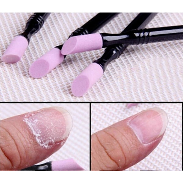The Summer I Turned Pretty Dubbelsidig Kvarts Nagelbands-Pusher Manikyr Nagelkonstverktyg