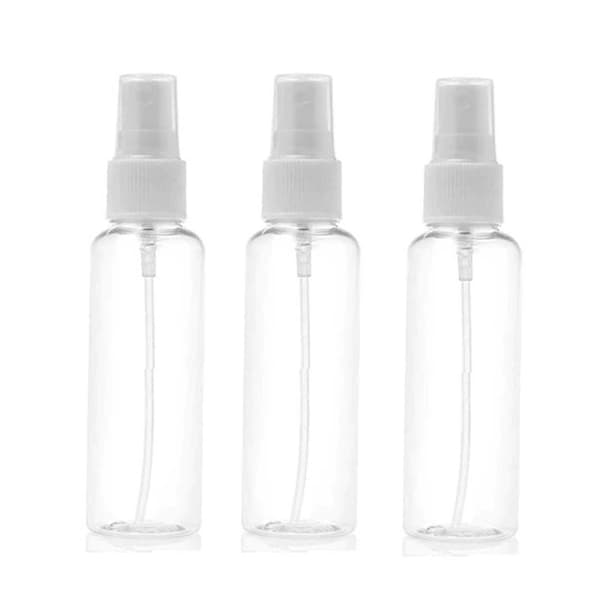 3 kpl täyttöpullo täyttösuihke 60ml - Matkasetti - Hajuvesitäyttö transparent