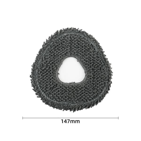 Antibakterielle moppeklude kompatible med Narwal J1/J2/T10 – 6-pak polyester+nylon+fiber sort til robotstøvsugere