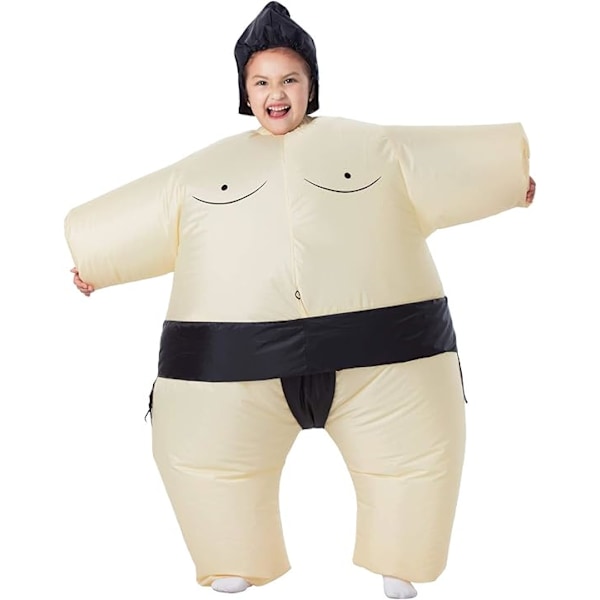 Sumobrottare Kostym, Uppblåsbar Kostym Sumobrottare Dräkt Uppblåsbar Kostym, Blås upp Kostym Halloween Cosplay Kid