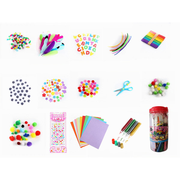 Piprensare Hantverk Bulk, Leksaker & Spel Presenter för Barn, 200 st Konst & Hantverk, Chenillepinnar Konstmaterial för Projekt Kreativa DIY Rumsdekorationer