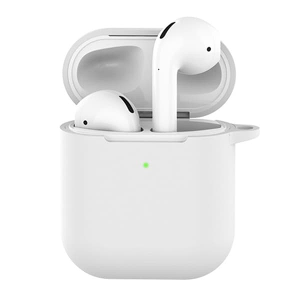 Vitt Apple AirPods 1/2 Fodral Stötsäkert Skyddsfodral Vitt white