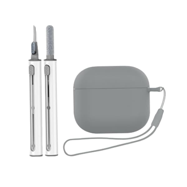 Silikonskyddsfodral för Apple AirPods 4 Grå Grey