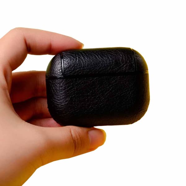 AirPods 3 -kotelon suojakuori nahkaa, musta black