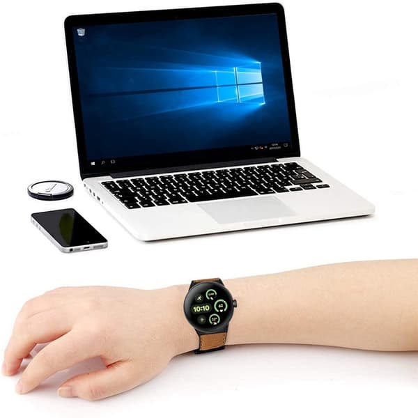 Aito nahkaranneke Google Pixel Watch 3:lle (45mm) - Ruskea