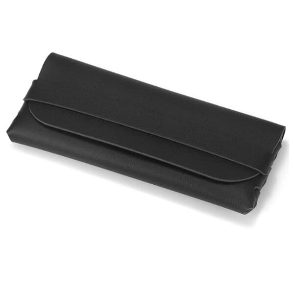 Modernt Glasögonfodral PU Läder Svart svart black