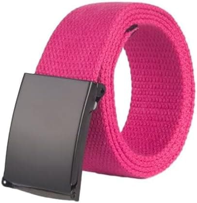 1 STK 140CM Webbing Bælte, Justerbart Åndbart Lærredsbælte Uden Huller Justerbart Design Casual Bælte Rose Rose 140cm