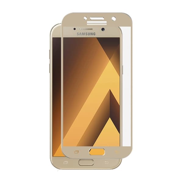 Samsung Galaxy S7 Skärmskydd Kolfiber Härdat Glas (Guld) guld gold
