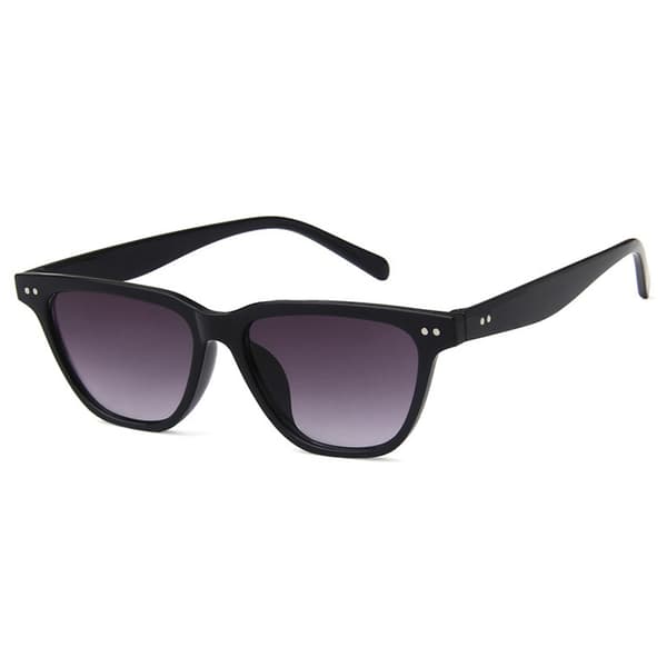 Mustat retro Wayfarer-aurinkolasit tummilla linsseillä musta black