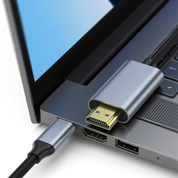 USB-C till HDMI-kabeladapter 4K 30Hz 2m grå gray