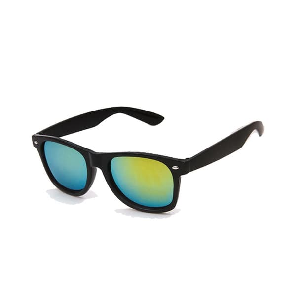 Retro Wayfarer Aurinkolasit Musta Peililasi Kulta Musta black