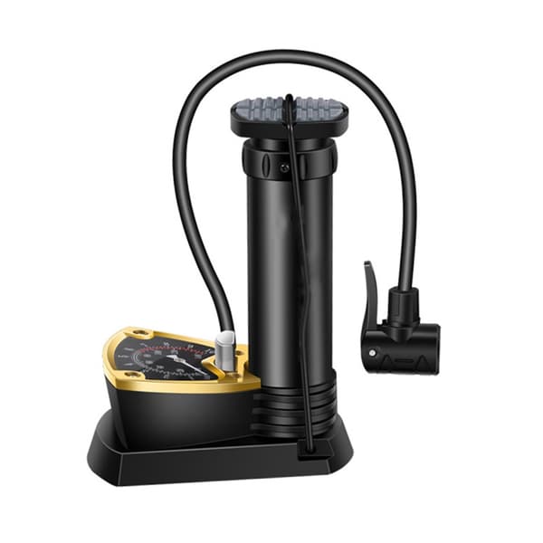 Kraftfull Fotpump med Tryckmätare - Cykelpump
