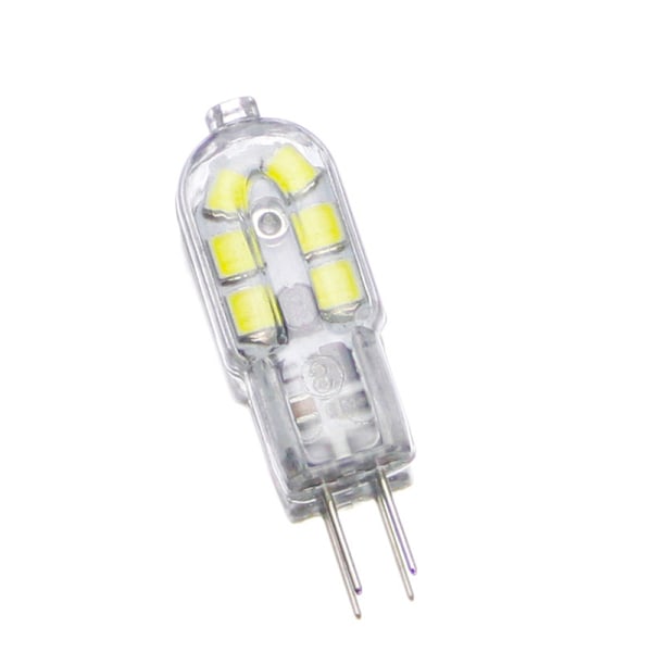 12V G4 LED-lampa, 1W motsvarande 10W halogenlampa, 200LM flimmerfri, 3000K varmvit, 360 graders strålvinkel, ej dimbar, 10-pack
