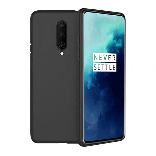 Tunt svart OnePlus 8 mobilskal transparent