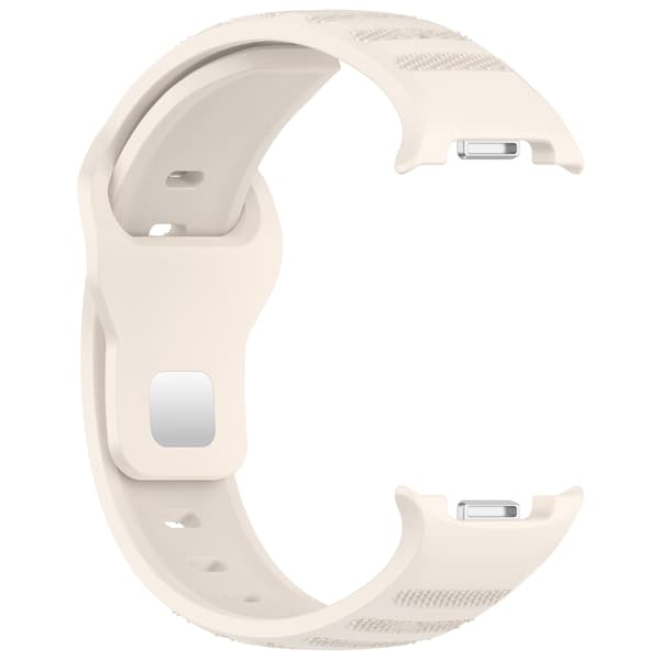 Stilig silikonrem til Galaxy Watch8 & Watch Ultra2 Beige Beige