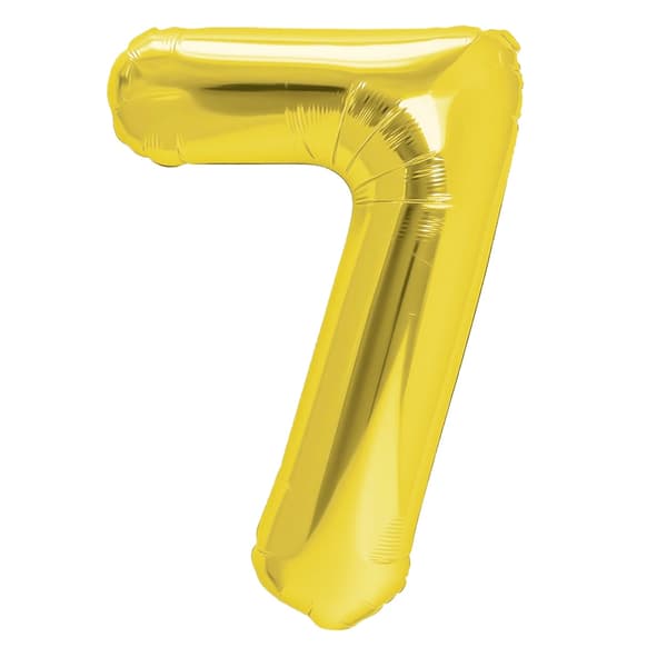 Folieballon Tal 7 Guld 70 cm guld gold