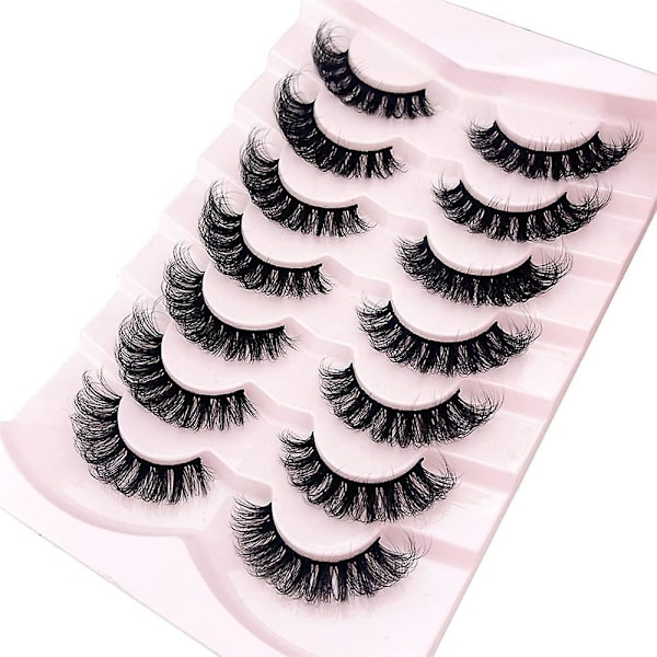 Ögonfransar Ryska lösögonfransar - Naturlig luftig fluffig 3d-effekt Hybrid Strip
