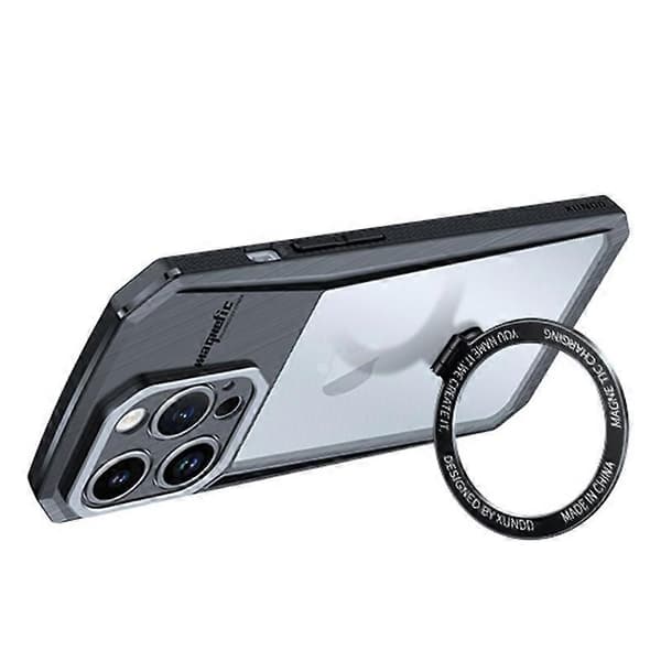 XUNDD Stand-deksel til iPhone 14 Pro Max-deksel kompatibelt med MagSafe PC+TPU mobiltelefondeksel