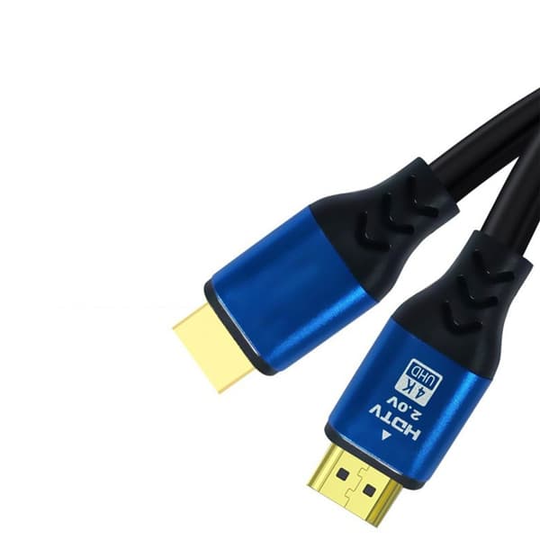 HDTV-kabel 2.0 - 4K Ultra HD aluminiumslegering blåt skærmkabel til TV, computer, projektor, 1m til 20m 20m