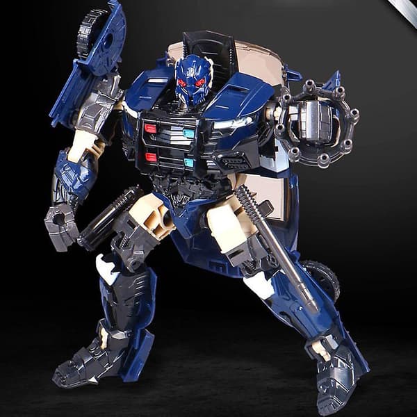 Transformerbar Polisbil Deformerande Decepticons Actionfigur Modell Leksak för Barn Present