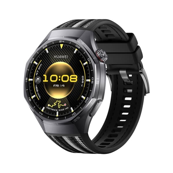 Silikonrem kompatibel med Huawei GT6 Pro 46mm - Tryckknappsstil Svart Black
