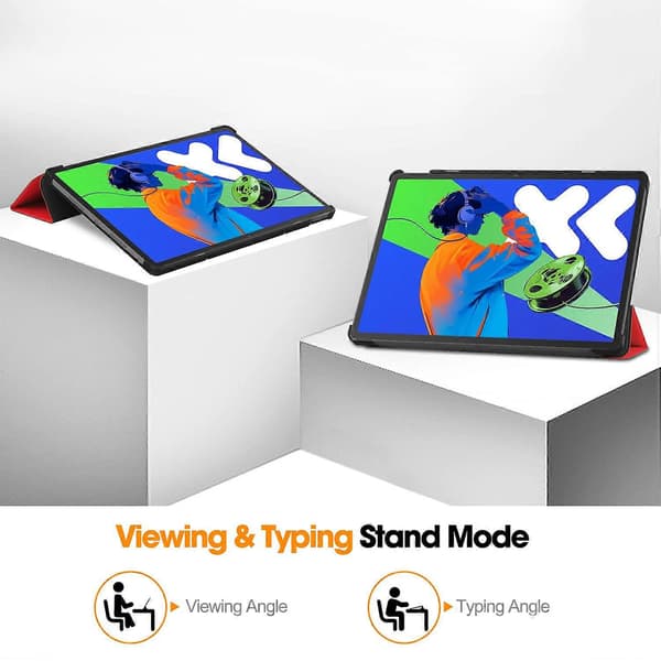 Fodral för Lenovo Xiaoxin Pad Pro 12,7 tum, Anti-Drop Läderställ Tablet Cover