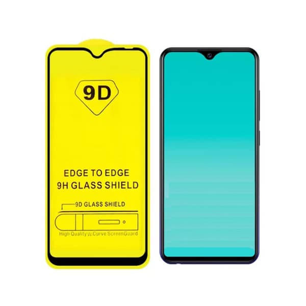 Huawei P30 Full Coverage HD Skärmskydd Kolfiber Härdat Glas svart black