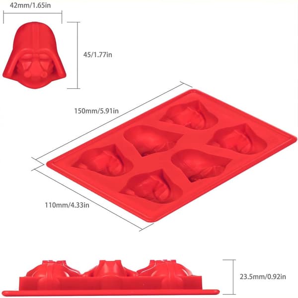 Silikoneform Star Wars Darth Vader Isklumper Chokolade