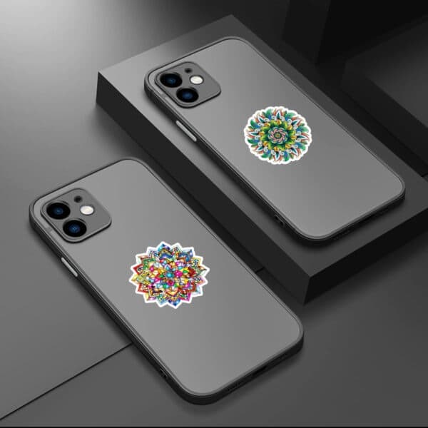 50 kpl Zen Mandalas -tarroja monivärinen multicolor