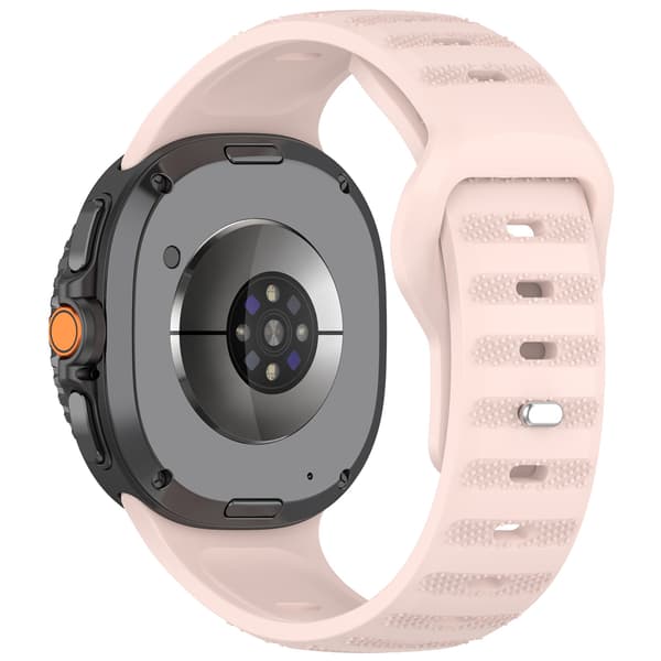 Stilfuld silikonerem til Galaxy Watch8 & Watch Ultra2 Pink Pink