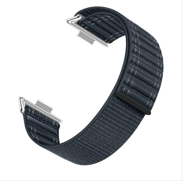 Stilig nylonrem med bølgemønster til Huawei Watch Fit 4 Pro Blå Blue