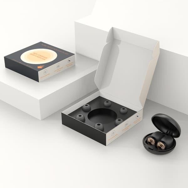Støjreducerende ørepropper af høj kvalitet - Small Carrot Edition (Premium) for fredelig søvn og koncentration Sort&Guld Black&Gold