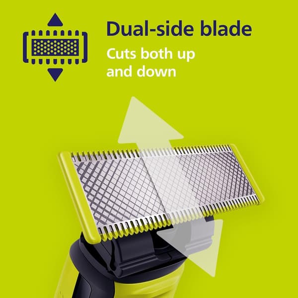 Philips Udskiftningsblade, til OneBlade elektrisk shaver og trimmer, holdbart rustfrit stål, 3 stk., model QP230/50