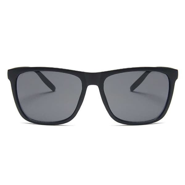 Moderne matte svarte solbriller svart black
