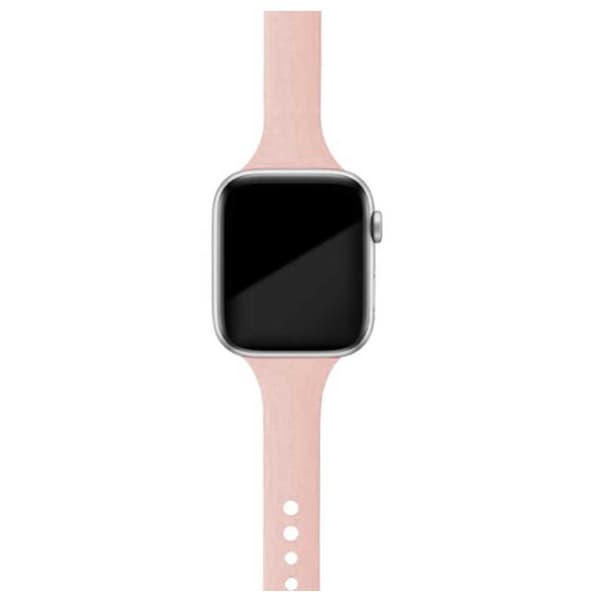 Slank Apple Watch Silikonrem 42/44/45/49 Beige Rosa pink